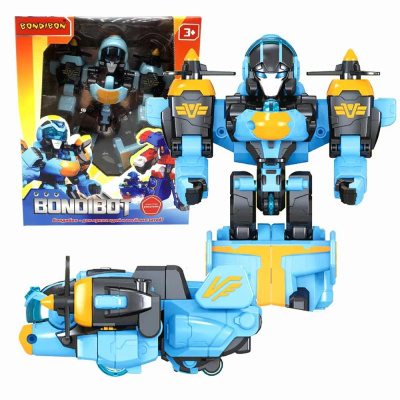 Трансформер Bondibot Робот-самолёт метро 2 в 1 Bondibon ВВ5823 1